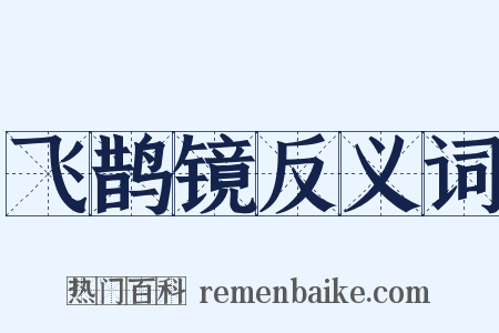 飞鹊镜反义词是什么意思的图片